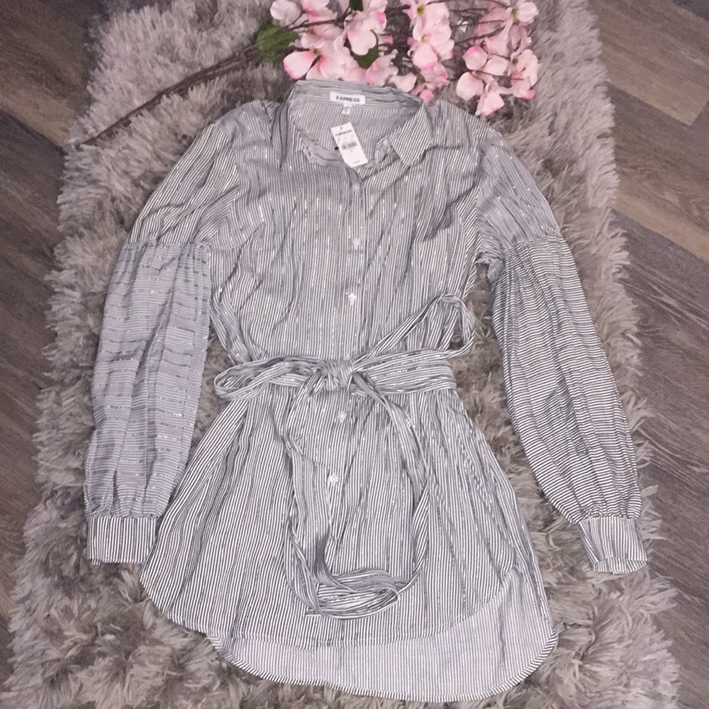 Express striped tunic